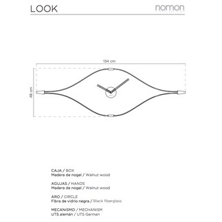 Wall Clock Look - NOM-LON000NN | ISACONTRACT.COM