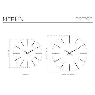 Orologio da parete Merlin - NOM-MERLIN | ISACONTRACT.COM