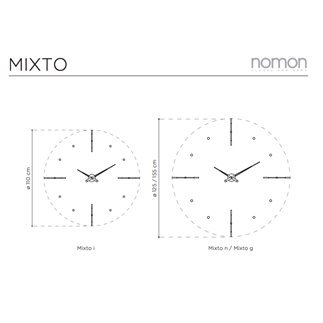 Orologio da parete Mixto - NOM-MIXTO | ISACONTRACT.COM