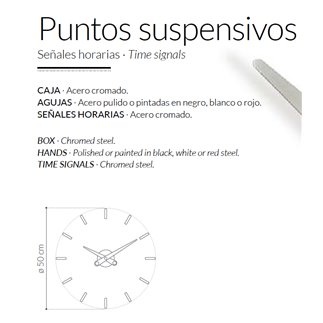 Orologio da parete Puntos Suspensivos - NOM-PSI012 | ISACONTRACT.COM