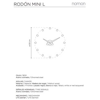 Orologio da parete Rodon Mini - NOM-RODON | ISACONTRACT.COM