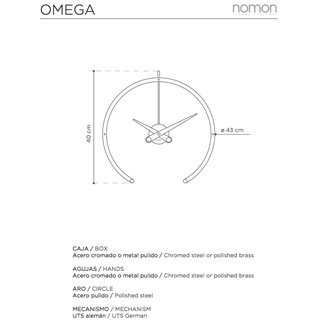 Table Clock Omega - NOM-OMI | ISACONTRACT.COM