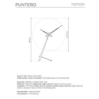 Floor Clock Puntero - NOM-PUNTERO | ISACONTRACT.COM