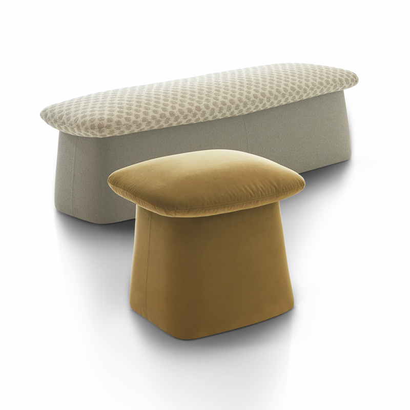 Design Ottoman in fabric - Bulè | IsaProject