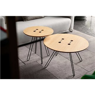 Button-Shaped Coffee Table - Twine | Casamania