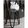 Round glass top table - Meduse