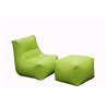 Padded armchair in eco-leather - Morfino