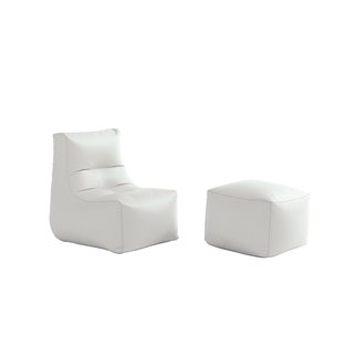 Padded Armchair in Eco-leather - Morfino | Casamania