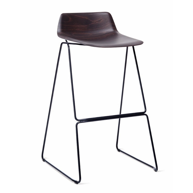 Stackable Stool with Wooden Seat - Pressious | Casamania