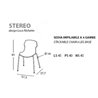 Stackable chair in polypropylene - Stereo