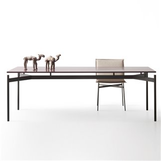 Dining table with lacquered top - Dub | IsaProject