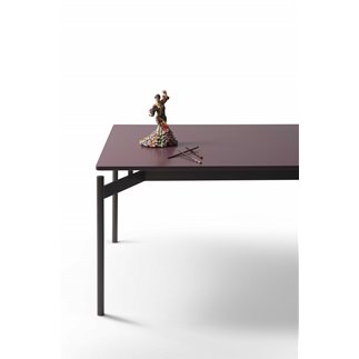 Dining table with lacquered top - Dub | IsaProject