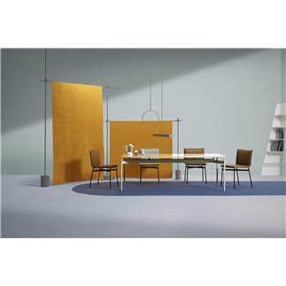 Dining table with lacquered top - Dub | IsaProject