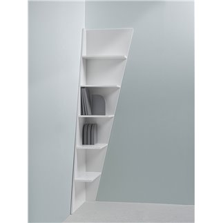 Libreria Angolare in MDF laccato - Esquina | IsaProject