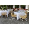 Natural rattan oudoor armchair - Raphia