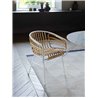 Natural rattan oudoor armchair - Raphia