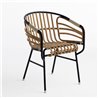 Natural rattan oudoor armchair - Raphia