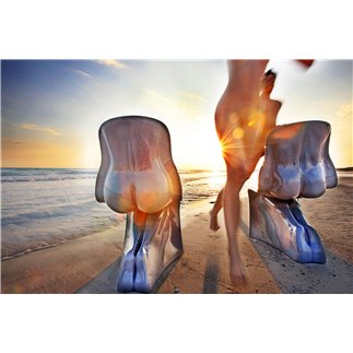 Set of 2 Chairs in Polyethylene - Him&Her | Casamania