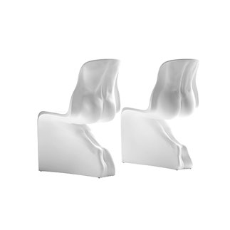 Set of 2 Chairs in Polyethylene - Him&Her | Casamania