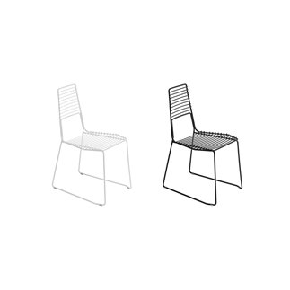 Metal Chair with Low Backrest - Alieno | Casamania