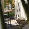 Alieno metal chair with high backrest