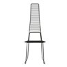 Alieno metal chair with high backrest