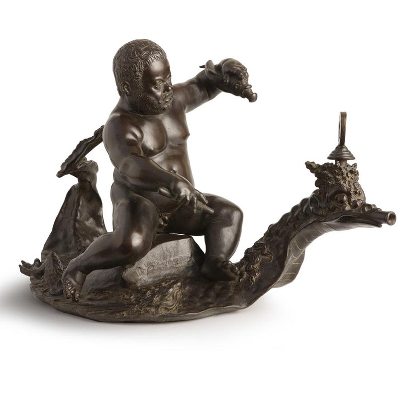 MORGANTE ON A DRAGON, COPY OF THE ORIGINAL BY GIAMBOLOGNA. - FONSTMETCLA