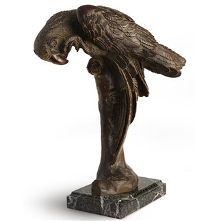 PARROT, POSTHUMOUS REPRODUCTION OF THE ORIGINAL BY THE SCULPTOR SIRIO TOFANARI. - FONSTMETCNO4