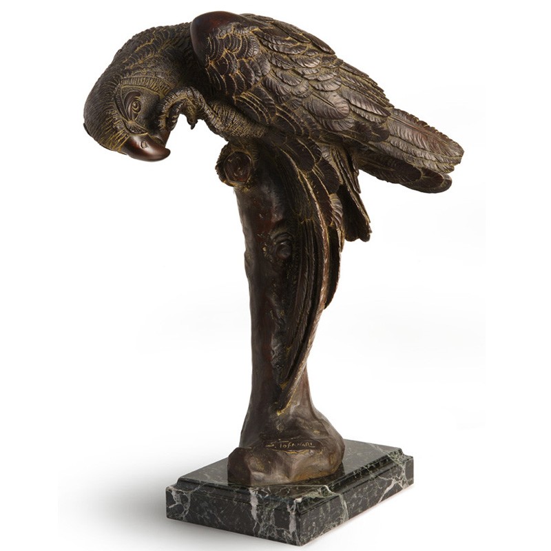 PARROT, POSTHUMOUS REPRODUCTION OF THE ORIGINAL BY THE SCULPTOR SIRIO TOFANARI. - FONSTMETCNO4