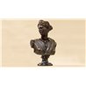 Scultura in bronzo e marmo - Busto Diana