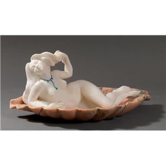 VENUS ON A SHELL, ORIGINAL BY THE SCULPTOR SABATINO NARDINI. - FONSTPIEMOD