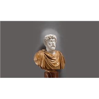 Bust of Marcus Aurelius marble sculpture