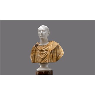 Bust of Julius Ceasar marble sculpture