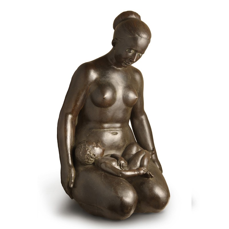 MOTHERHOOD, ORIGINAL BY THE CONTEMPORARY SCULPTOR PIERO BERTELLI. - FONSTMETMOD