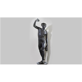 Bacchus bronze statue