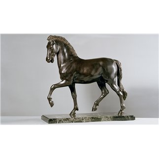 Bronze and marble statue Ancient Horse