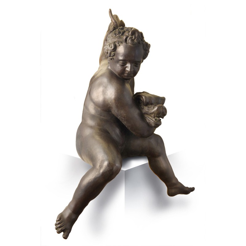 LAREGE PUTTO, COPY OF THE ORIGINAL BY GIAMBOLOGNA, PIAZZA MAGGIORE FOUNTAIN, BOLOGNA. - FONSTMETCLA41