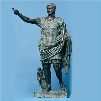 Augustus Caesar- bronze Miniature - FONSTMETCLA44 | ISA Project