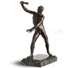 Statua in bronzo e marmo - Ercole con clava