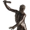 Statua in bronzo e marmo - Ercole con clava