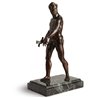 Hercules with Sword bronze and marble statue