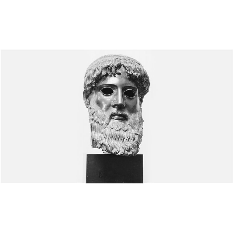 HEAD OF POSEIDON, COPY OF THE ORIGINAL, NATIONAL MUSEUM OF ARCHEOLOGY, ATHENS. - FONSTMETCLA51