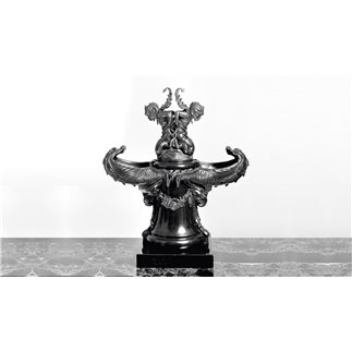 Fountain of the sea Monsters bronze and marble sculpture - FONSTMETCLA52 | ISA Project