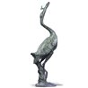 Bronze statue - Heron with Fish