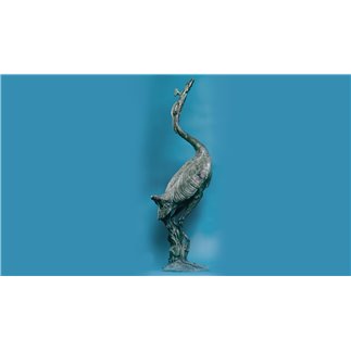 Bronze statue - Heron with Fish