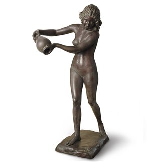 Statua in bronzo - Donna con vaso | ISA Project