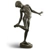 Boy with Crab bronze statue