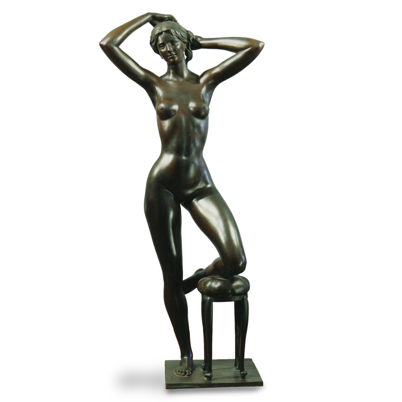 Woman in front of Mirror bronze sculpture - FONSTMETMOD9 | ISA Project