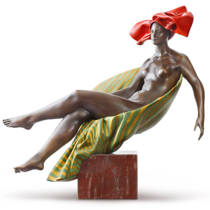 RELAXING, ORIGINAL BY THE SCULPTOR SERGIO BENVENUTI. - FONSTMETMOD17