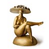 Woman with Fruit Hat bronze statue